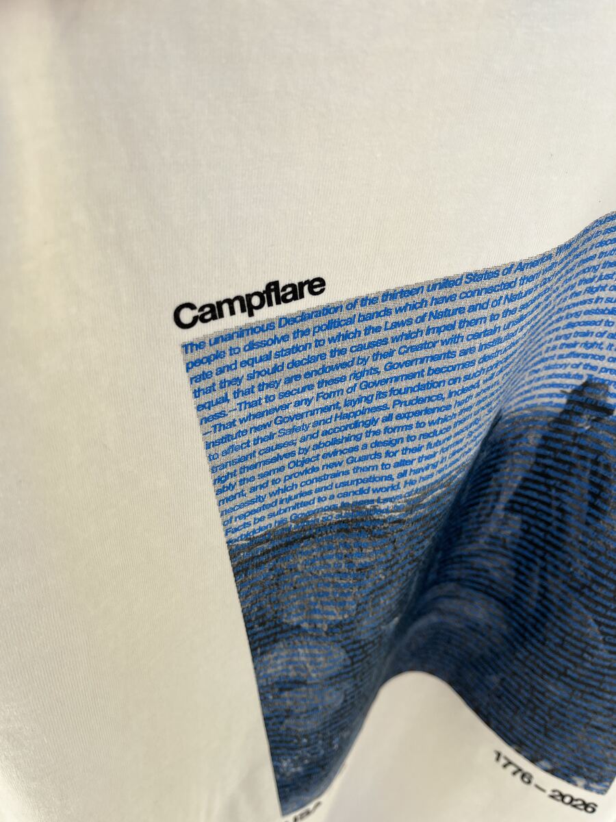 Closeup of the back print
